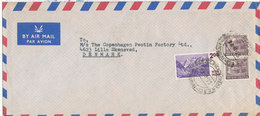 India Air Mail Cover Sent To Denmark 28-11-1975 - Poste Aérienne