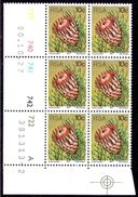 South Africa - 1980 Proteas 10c Perf 12½ Control Block Pane A (**) (1980.10.27) - Blocks & Sheetlets