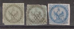 Colonies Générales, Type AIGLE IMPERIAL 3 Timbres Yvert N° 1 X 2 + N° 4 , Neufs * Et Obl - Eagle And Crown