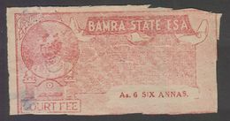 BAMRA State  6A  Court Fee Type 11B  #  97660  Inde Indien  India Fiscaux Fiscal Revenue - Bamra