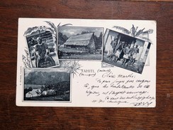 C.P.A. ILES MARQUISES : 5 Vues, La Reine Vaikehu, Taiohae, Marquisiens, F. Homes, Tahiti - French Polynesia