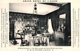 ALGERIE - GRAND HOTEL DE L'OASIS - M'SILA LA SALLE A MANGER DU GRAND HOTEL DE L'OASIS MME M DUCOMBS PROPRIETAIRE - M'Sila