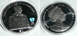 Monnaie/Médaille British Virgin Islands 2013 1 $, Queen Elizabeth II, Duke Of Cambridge Prince William BB Baby George - Islas Vírgenes Británicas