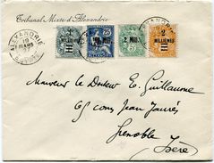 ALEXANDRIE LETTRE DEPART ALEXANDRIE 19 MARS 27 EGYPTE POUR LA FRANCE - Covers & Documents