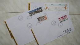 TAAF  Lot De 4 Lettre  Recommandé En Partance D'Alfred-Faure-Crozet  De L' Année 1991-1992   Oblitéré Pour La France - Used Stamps