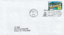 Sc#3571 Greetings From Hawaii 34-cent 2002 Issue, FDC, US Postage Stamp On Cover - 2001-2010