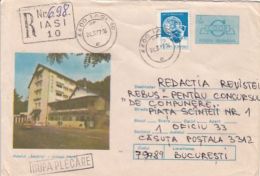 TOURISM, STEJARIS HOTEL, REGISTERED COVER STATIONERY, ENTIER POSTAL, 1987, ROMANIA - Hotel- & Gaststättengewerbe