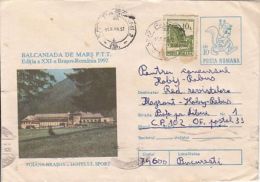 TOURISM, POIANA BRASOV- SPORT HOTEL, COVER STATIONERY, ENTIER POSTAL, 1993, ROMANIA - Hotel- & Gaststättengewerbe