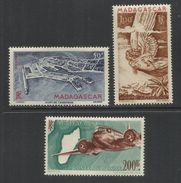 MADAGASCAR MALGACHE MALGASY REPUBLIC 1946 AIR MAIL POSTA AEREA AIRMAIL DEFINITIVES COMPLETE SET SERIE COMPLETA MNH/MLH - Neufs
