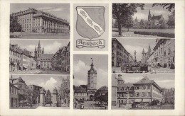 Ansbach - S/w Mehrbildkarte 4 - Ansbach