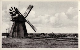 Amrum Nebel - S/w Windmühle - Nordfriesland