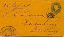 U116  PSE Cover Used Printed Matter Chicago IL To Germany 1882 - ...-1900
