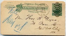 U293 Series 7 PS Letter Sheet Used Claremont NH 1893  Cat. $15.00 - ...-1900