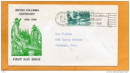 Canada 1958 FDC - 1952-1960