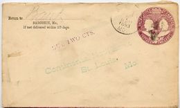 U349 Columbus  Sarcoxie MO  POSTAGE DUE 1893 - ...-1900