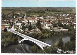 LISLE SUR TARN - Vue Générale Aérienne De La Ville Et Le Tarn - Lisle Sur Tarn