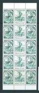 Tonga 1990 Polynesian Boats & Voyages 32s Vertical Gutter Strip Of 10 With Central Label MNH Specimen O/P - Tonga (1970-...)