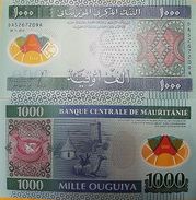 C) MAURITANIA BANK NOTES 1000 Ouguiya Polymer Money 2014 UNC NEW - Mauritanië