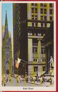 WELL STREET NEW YORK CITY UNITED STATES POSTCARD UNUSED - Wall Street