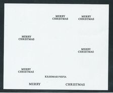 Tonga 1994 Christmas Overprint On Kind To Creatures Printers Proof Of Overprint - Tonga (1970-...)