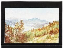 ZAK742 POSTKARTE DREIFARBENDRUCK  WÖRTHERSEE  BLICK Vom FALKENBERG UNGEBRAUCHT  SIEHE ABBILDUNG - Maria Wörth