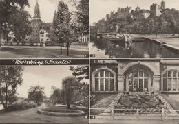 D-06406 Bernburg - Saale - Lastkahn - Kreiskulturhaus - Blumenuhr Mit Glockenspiel - Stamp - Bernburg (Saale)