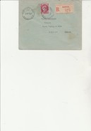 LETTRE RECOMMANDEE AFFRANCHIE N° 376  OBLITERE CAD BAYONNE - BASSES - PYRENEES  1940 - 1921-1960: Modern Period