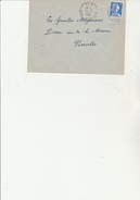 LETTRE AFFRANCHIE N° 1011 B - OBLITERE CAD / LEGE  - LOIRE ATLANTIQUE  1958 - 1921-1960: Modern Period