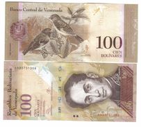 100 Bolivares VENEZUELA  29.10.2013 UNC UNCIRCULATED FDS SERIE AA  LOTTO 890 - Venezuela