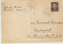 CZECHOSLOVAKIA POSTAL CARD 1950 - Buste
