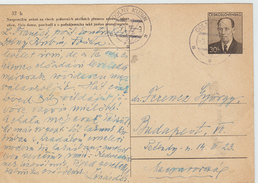 CZECHOSLOVAKIA POSTAL CARD 1955 - Covers