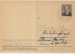 CZECHOSLOVAKIA POSTAL CARD 1956 - Buste