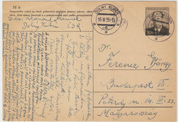 CZECHOSLOVAKIA POSTAL CARD 1956 - Enveloppes