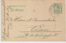 BAYERN COVER POSTAL CARD 1907 - Andere & Zonder Classificatie
