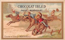 Chromo - Chocolat IBLED - Course D'ânes (Normandie) - Ibled