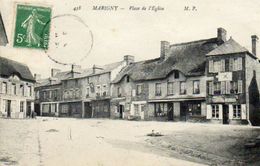 CPA - MARIGNY (50) - Aspect De La Place De L'Eglise En 1910 - Other Municipalities