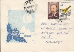 WINTER LANDSCAPE, MISTLETOE, SPECIAL COVER, 1996, ROMANIA - Brieven En Documenten