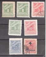 GRECE / Greece  1913 - 1937 , TAXE / Postage Due : 7 Timbres  Neufs */ MH Et Obl  Dont Surcharge , TB - Ongebruikt