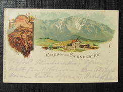 AK SCHNEEBERG Litho 1900  // D*26654 - Schneeberggebiet