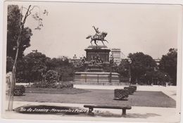 Postcard ,carte Photo,only,brésil,rio De Janeiro ,monumento A Pedro ,militaire à Cheval,1930,rare,brasil - Rio De Janeiro