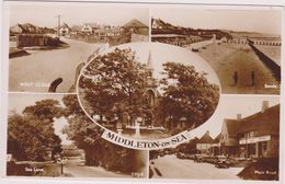 Cpa,ANGLETERRE,MIDDLETON- ON-SEA,west  Sussex,bognor Regis,church,main Road,sea Lane,sands,west Close - Sonstige & Ohne Zuordnung