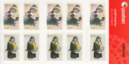 Norway 2011 Booklet 5 Of Each A Innland Children Holding Letter, Gift - Christmas - Ungebraucht