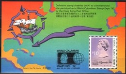 Hong Kong 1992 Yvertn° Bloc 22 *** MNH Cote 45 FF Columbian Stamp Expo - Blocks & Kleinbögen