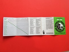 GERMANY - Bundesliga Season 1971-1972 Football Calendar - Einer Wird Meister / FREE SHIPPING - Autres & Non Classés