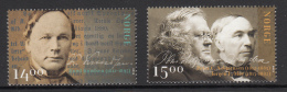 Norway 2012 Set Of 2 Knud Knudsen, Peter Christen Ashbjornsen And Jorgan Moe - Unused Stamps