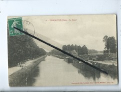 Delcampe - CPA  Souple -  16 - Thourotte -(Oise) - Le Canal - Thourotte