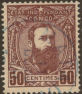 BELGIAN CONGO 1887 50c Brown SG 10 U #AAB32 - 1884-1894