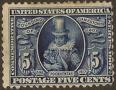 USA 1907 5c Jamestown SG 339 HM #AAI252 - Unused Stamps