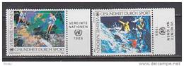 H0776 - ONU UNO WIEN N°85/86 ** AVEC TAB SPORT - Unused Stamps