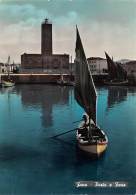 06941 "FANO - PORTO E FARO" ANIMATA, VELE. CART. ILL. ORIG. SPED. 1956 - Fano